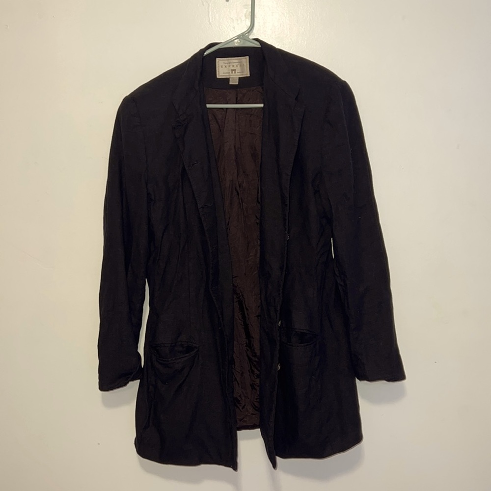 Vintage black blazer/ cover up..  Great condition just wrinkly.